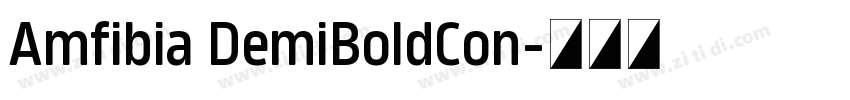 Amfibia DemiBoldCon字体转换